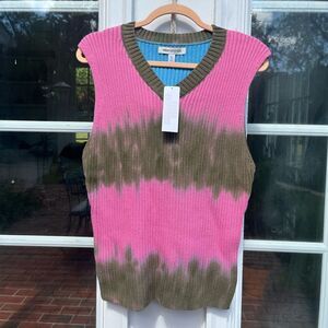 Urban Outfitters Tie Dye Ribbed Sweater Vest NWT